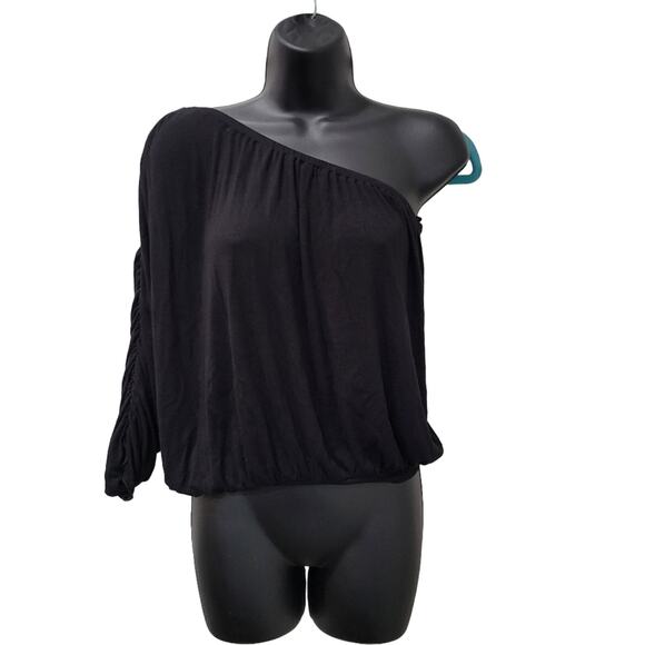 NWT LNA Clothing Ashra Ribbed One Shoulder Crop Length Size XS - Picture 3 of 8